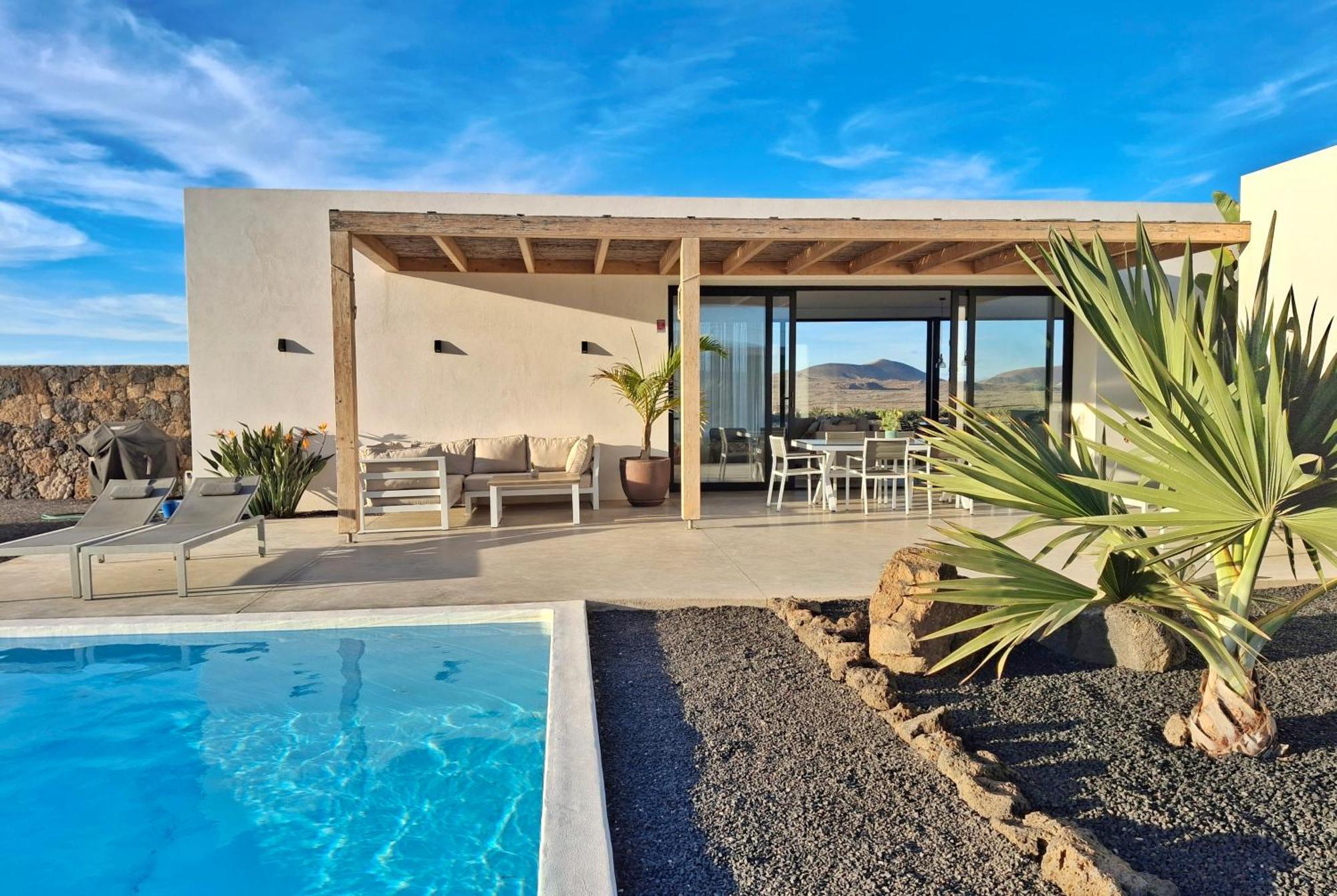 Villa Tabaiba En Lajares Con Piscina Extérieur photo