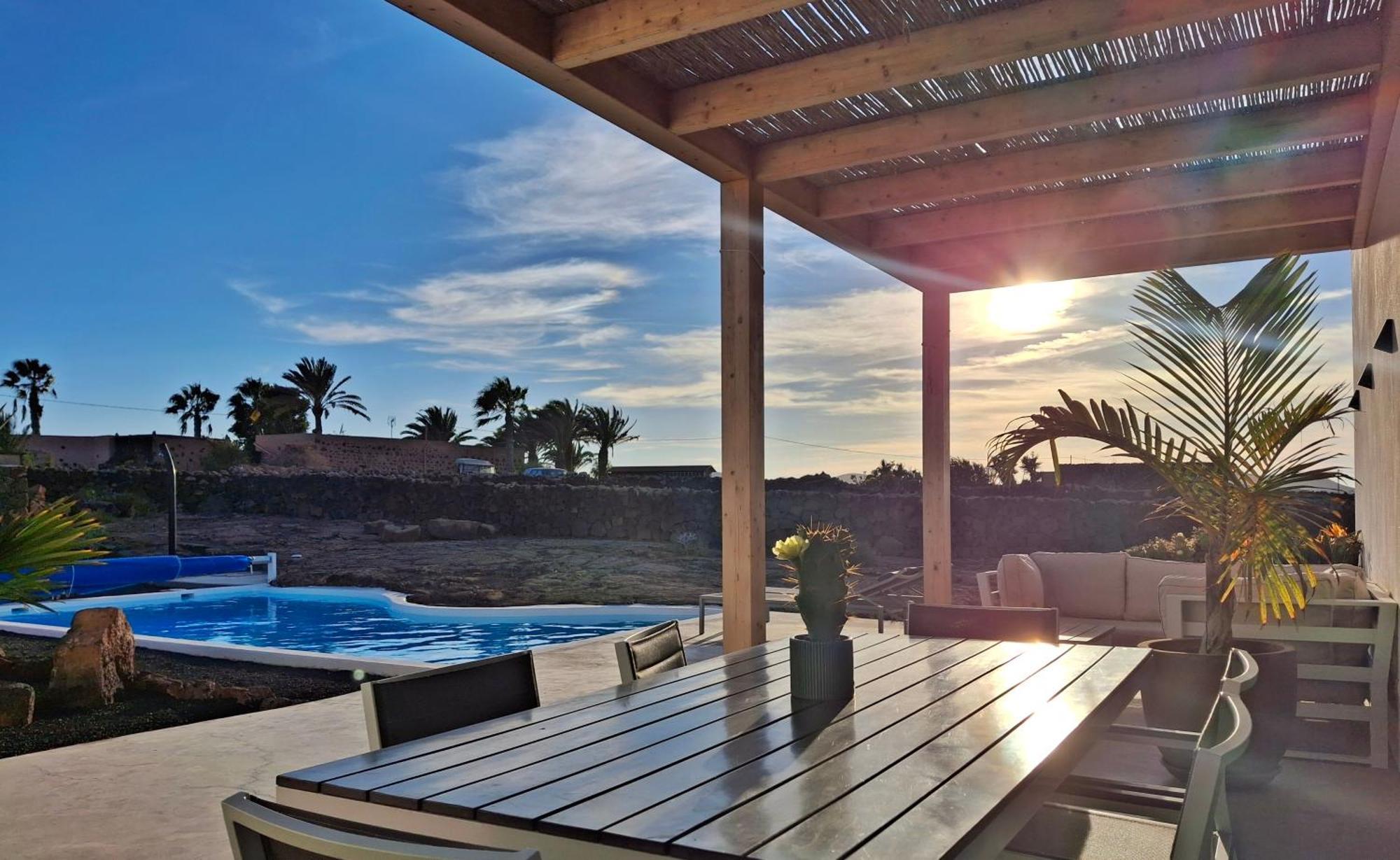 Villa Tabaiba En Lajares Con Piscina Extérieur photo
